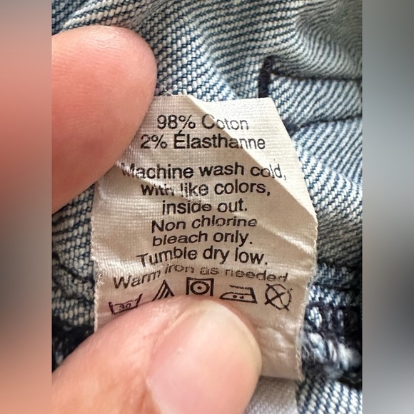 Madewell Button Fly High Waisted Denim Jean Shorts Size 24 - Picture 8 of 13